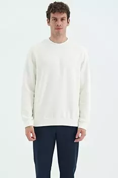 Базовый мужской свитшот Omar Ecru Crew Neck AIR JONES