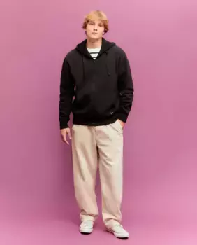 Базовый однотонный свитшот на молнии Green Coast, черный