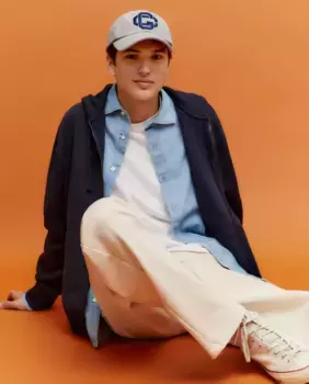 Базовый однотонный свитшот на молнии Green Coast, темно-синий