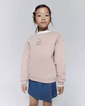 Базовый однотонный свитшот Sfera, розовый