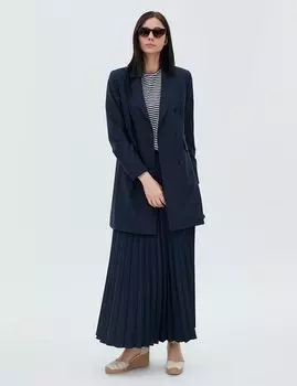 Базовый пиджак Темно-синий Kayra