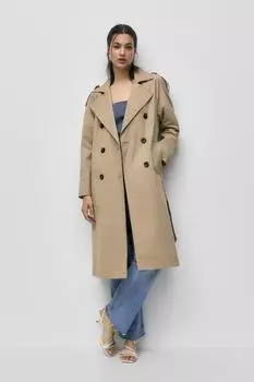 Базовый плащ Pull&Bear, песочный
