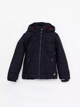 Базовый пуховик для мальчика с капюшоном SOUTHBLUE, темно-синий