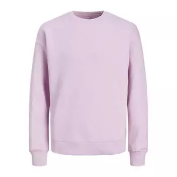 Базовый пуловер jjestar с круглым вырезом Jack & Jones, розовый