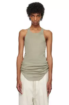 Базовый риббеновый топ Hollywood Rick Owens, цвет celadon