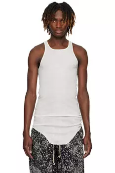 Базовый риббеновый топ Hollywood Rick Owens, цвет milk
