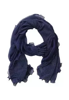 Базовый шарф с люрексовой нитью Vera Mont, цвет Dark Blue Silver Acc
