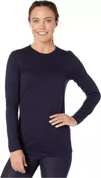 Базовый слой 200 Oasis Merino Crewe Crewe с длинными рукавами Icebreaker, цвет Midnight Navy 1