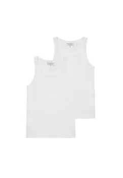 Базовый слой 2-PACK TANK RIBBED Bread & Boxers, белый