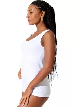 Базовый слой 4ER SET TANK TOP MIT SATINBAND-EINFASSUNG Yenita, белый