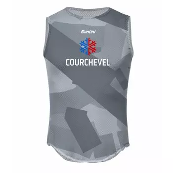 Базовый слой без рукавов Santini Tour De France Official Mont Blanc-Courchevel 2023, серый