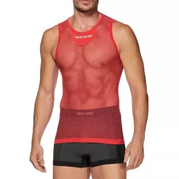 Базовый слой без рукавов Sixs, красный