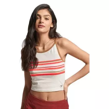 Базовый слой без рукавов Superdry Vintage Stripe, бежевый
