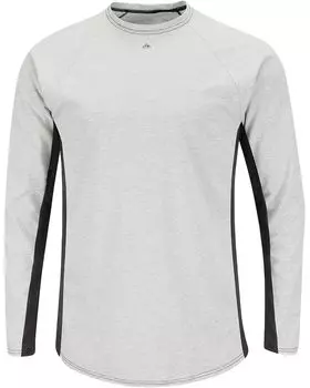 Базовый слой Bulwark FR Big & Tall Long Sleeve FR Base Layer with Concealed Chest Pocket, серый