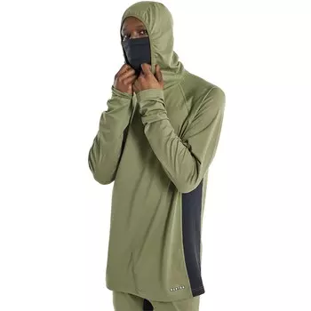 Базовый слой Burton Midweight X Long Neck Hooded Top, цвет Forest Moss