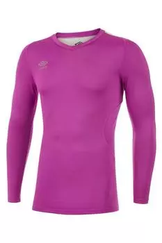 Базовый слой Elite с V-образным вырезом и длинными рукавами Umbro, фиолетовый