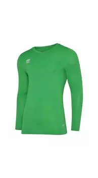 Базовый слой Elite с V-образным вырезом и короткими рукавами Umbro, зеленый