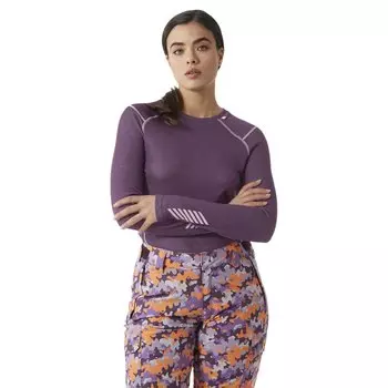 Базовый слой Helly Hansen Lifa Merino MidWeight Crew, фиолетовый