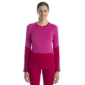 Базовый слой Icebreaker 200 Sonebula Crewe Merino, розовый