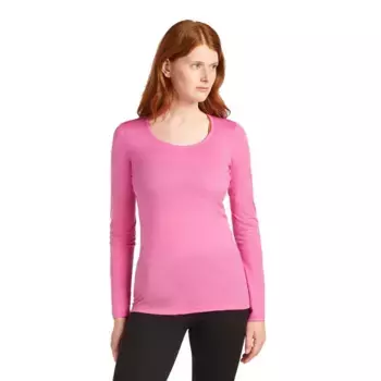 Базовый слой Icebreaker Merino 200 Oasis Scoop long sleeve, розовый