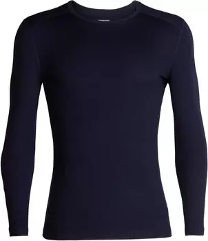 Базовый слой из шерсти 260 Tech Merino с длинными рукавами Icebreaker, цвет Midnight Navy