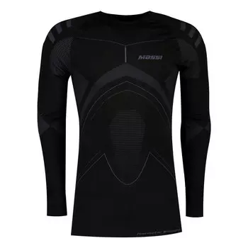 Базовый слой MASSI Thermetic Evolution Carbon Round Neck, черный