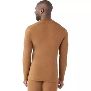 Базовый слой Merino 250 Crew Colorblock мужские Smartwool, цвет Fox Brown Heather