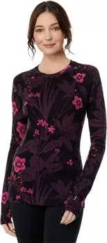 Базовый слой Merino 250 Crew Smartwool, цвет Purple Iris Floral
