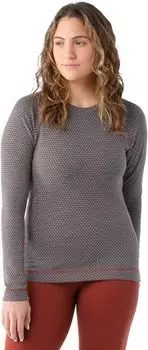 Базовый слой Merino 250 Crew Smartwool, цвет Pecan Brown Dot