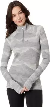Базовый слой Merino 250 на молнии 1/4 Smartwool, цвет Light Gray Mountain Scape