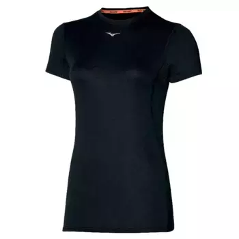 Базовый слой Mizuno Mid Weight-L short sleeve, черный