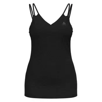 Базовый слой Odlo V-Neck Natural Performance Sleevles, черный