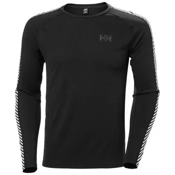 Базовый слой с длинным рукавом Helly Hansen Lifa Active Stripe Crew, черный