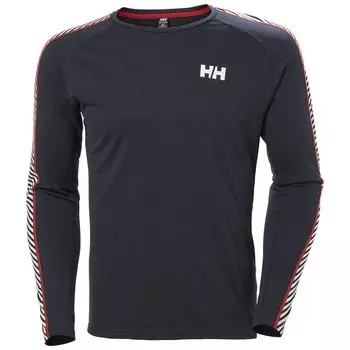 Базовый слой с длинным рукавом Helly Hansen Lifa Active Stripe Crew, черный