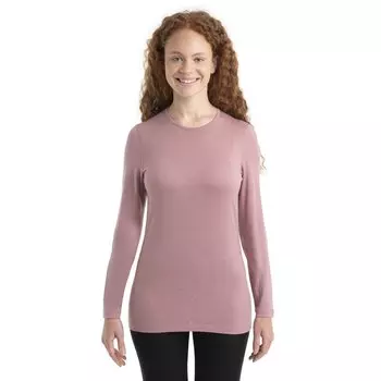 Базовый слой с длинным рукавом Icebreaker 200 Oasis Crewe Merino, розовый