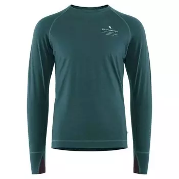 Базовый слой с длинным рукавом Klttermusen Fafne Crew, зеленый