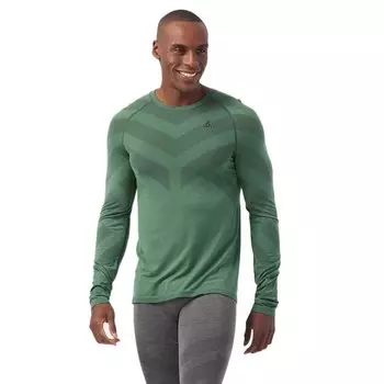 Базовый слой с длинным рукавом Odlo Natural Kinship X-Light, зеленый