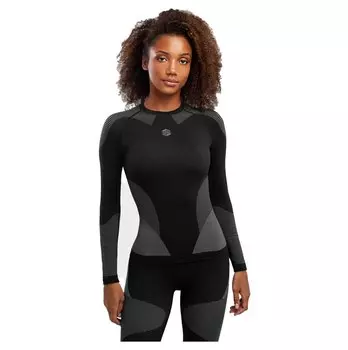 Базовый слой с длинным рукавом Siroko Drystone, черный