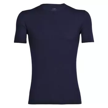 Базовый слой с коротким рукавом Icebreaker Anatomica Crew Merino, синий