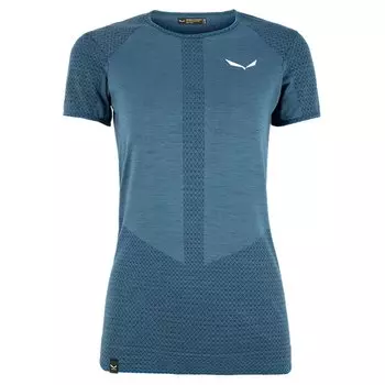 Базовый слой с коротким рукавом Salewa Zebru Responsive, синий