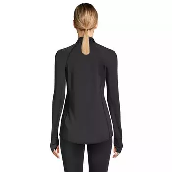 Базовый слой с молнией на четверть от Petite Lands' End Thermaskin Heat Lands' End, черный