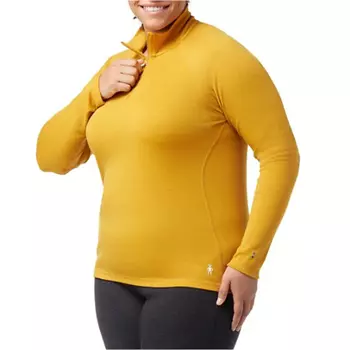 Базовый слой Smartwool Classic Thermal Merino 1/4 Zip Plus Top, цвет Honey Gold Heather