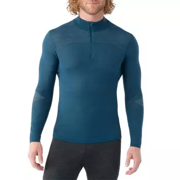 Базовый слой Smartwool Intraknit Thermal Merino 1/4 Zip Top, цвет Twilight Blue