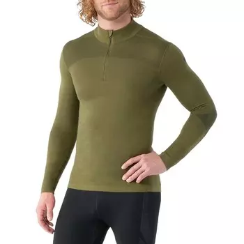 Базовый слой Smartwool Intraknit Thermal Merino 1/4 Zip Top, цвет Winter Moss