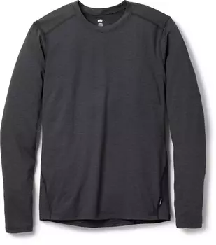 Базовый слой средней плотности с длинными рукавами – мужской REI Co-op, черный