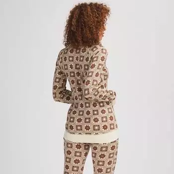 Базовый слой средней плотности с принтом «Spruces Merino» — женский Backcountry, цвет Cold Brew Print