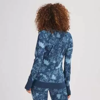 Базовый слой средней плотности с принтом «Spruces Merino» — женский Backcountry, цвет Riptide Print