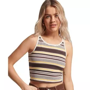 Базовый слой Superdry Vintage Stripe, коричневый