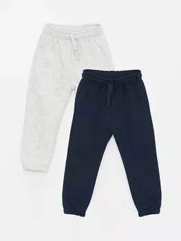 Базовый спортивный костюм для мальчика-джоггера с эластичной резинкой на талии, комплект из 2 шт. LCW baby, темно-синий