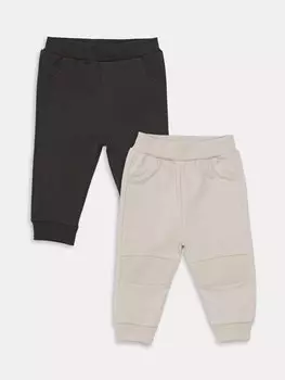 Базовый спортивный костюм для мальчика-джоггера с эластичной резинкой на талии, комплект из 2 шт. LCW baby, серый